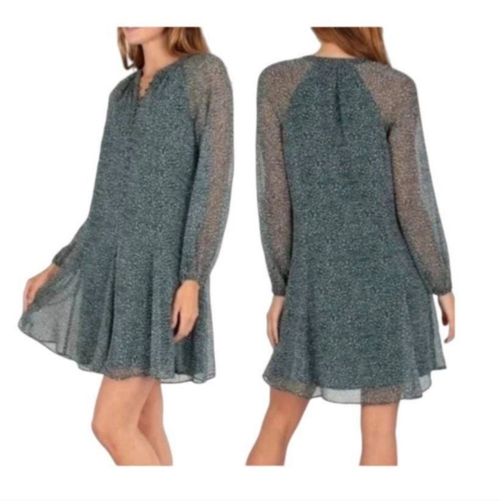 Joie Sheer Long Sleeve Dress